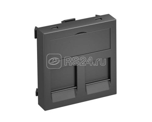 Корпус компьютерной розетки Modul45 тип С (прямой) 45х45мм DTG-2C SWGR1 черн. OBO 6119216