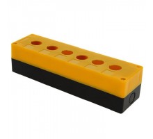 Корпус КП106 6 кнопок пластик. жел. EKF cpb-106-o