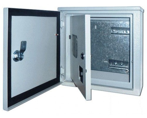 Корпус метал. учетный навес. 300х310х150 1-фазн. 12мод. SchE 30410DEK