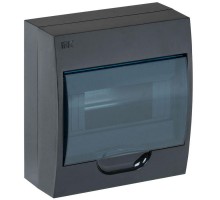 Корпус модульный пластиковый ЩРН-П-8 IP41 навесной черн. ИЭК MKP12-N-08-41-K02