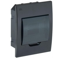 Корпус модульный пластиковый ЩРВ-П-6 IP41 встраив. черн. ИЭК MKP12-V-06-41-K02
