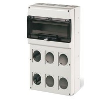 Корпус на 16 модулей и 6 постов с основанием 70х87мм Тип M550 DKC DIS6725616