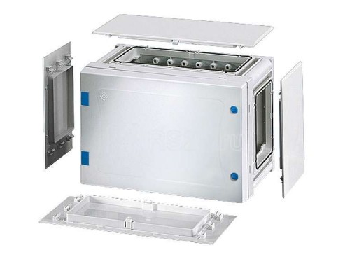 Корпус пластиковый 186х276х163 открывание инструментом сер. с непрозр. дверью FP 0121 HENSEL 68000226