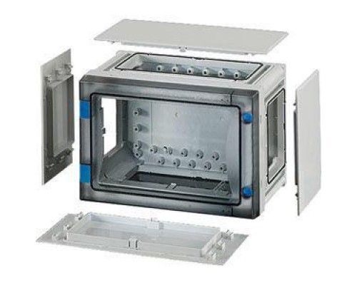 Корпус пластиковый 186х276х163 открывание инструментом сер. с прозр. дверью FP 0101 HENSEL 68000205