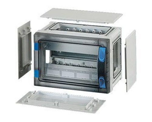 Корпус пластиковый 186х276х186 N+PE ручное запирание сер. с прозр. дверью FP 1108 HENSEL 68000157