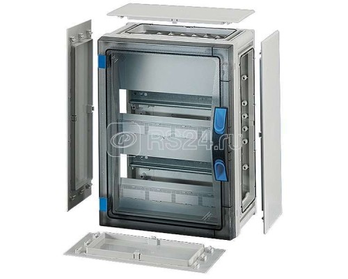 Корпус пластиковый 186х276х186 N+PE ручное запирание сер. с прозр. дверью FP 1217 HENSEL 68000144