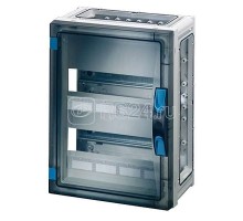 Корпус пластиковый 360х270х186 N+PE ручное запирание сер. с прозр. дверью FP 1216 HENSEL 68000125