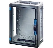 Корпус пластиковый 360х270х186 ручное запирание сер. с прозр. дверью FP 0240 HENSEL 68000296