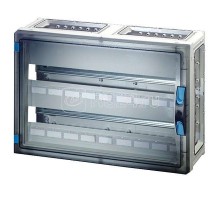 Корпус пластиковый 360х540х186 N+PE ручное запирание сер. с прозр. дверью FP 1406 HENSEL 68000127