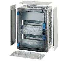 Корпус пластиковый 366х276х186 N+PE ручное запирание сер. с прозр. дверью FP 1215 HENSEL 68000149