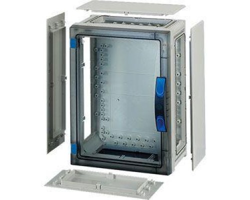 Корпус пластиковый 366х276х186 ручное запирание сер. с прозр. дверью FP 0241 HENSEL 68000304