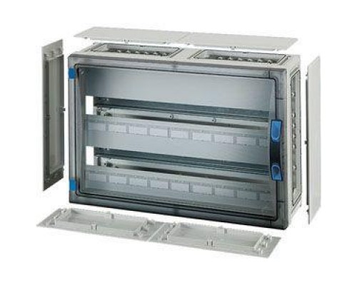 Корпус пластиковый 366х546х186 N+PE ручное запирание сер. с прозр. дверью FP 1408 HENSEL 68000160