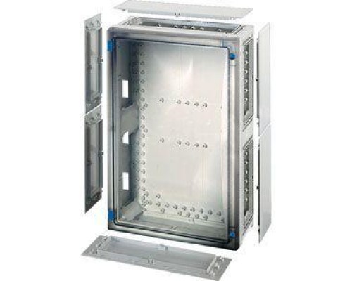 Корпус пластиковый 546х366х163 открывание инструментом сер. с прозр. дверью FP 0411 HENSEL 68000208