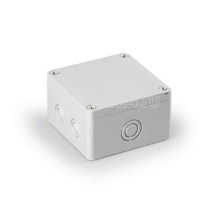 Корпус пластиковый Cubo S 100х100х60мм поликарбонат от -40 до +80град.C пробив. отверст. IP66/67 сер. ENSTO SPCM101006G