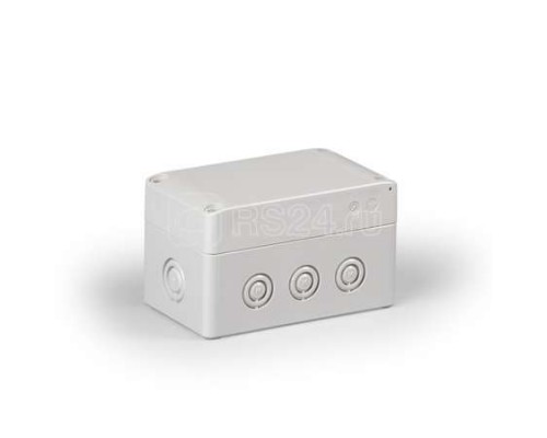 Корпус пластиковый Cubo S 75х125х60мм поликарбонат от -40 до +80град.C пробив. отверст. IP66/67 сер. ENSTO SPCM081306G