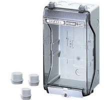 Корпус пластиковый пустой 253х136х115 IP55/IP65 сер. с непрозр. крышкой KG 9001 IN HENSEL 33001000