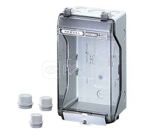 Корпус пластиковый пустой 253х136х115 IP55/IP65 сер. с прозр. крышкой KG 9001 HENSEL 3300139