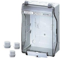 Корпус пластиковый пустой 253х168х115 IP55/IP65 сер. с непрозр. крышкой KG 9002 IN HENSEL 33001001