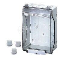 Корпус пластиковый пустой 253х168х115 IP55/IP65 сер. с прозр. крышкой KG 9002 HENSEL 3300140