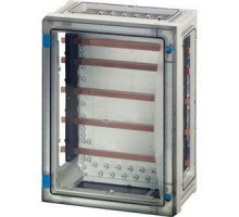 Корпус с токовыми шинами на 250А 360х270х163 открывание инструментом сер. с прозр. дверью FP 3212 HENSEL 68000216