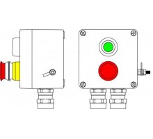 Корпус взрывозащищенный GRP120х120х90мм 1Ex d e IIC T6 Gb X / Ex tbIIIB T80град.C Db X / IP66 Т6 40град.C DKC 2231.031.19.050