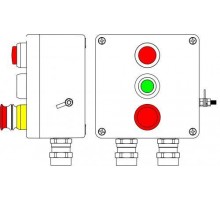 Корпус взрывозащищенный GRP160х160х90мм 1Ex d e IIC T6 Gb X / Ex tbIIIB T80град.C Db X / IP66 Т6 40град.C DKC 2231.051.19.00W