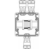Корпус взрывозащищенный GRP 120х120х90мм 1Ex e IIC T5 Gb IP66Ex tb IIIB T95C Db DKC 1231.031.19.02Y
