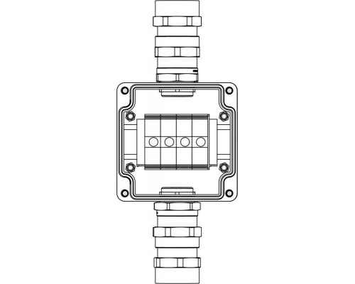 Корпус взрывозащищенный GRP 120х120х90мм 1 Ex e IIC T5 Gb / Ex tb IIIB T95град.C IP66 DKC 1231.031.20.04Y
