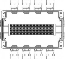 Корпус взрывозащищенный из алюм. 260х160х90мм 1Ex e IIC Т5 Gb / Ex tb IIIB T95°C Db IP66 DKC 1201.181.20.00X