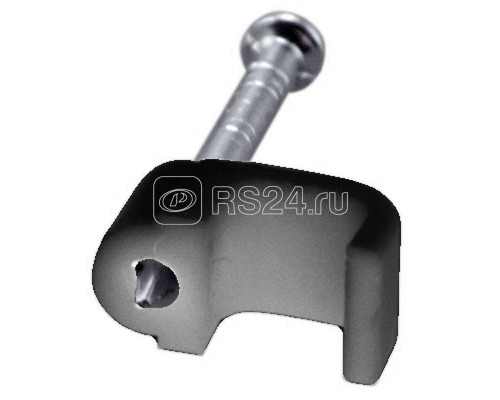 Крепеж кабеля плоский 6х4мм черн. (уп.50шт) Rexant 07-4206-1