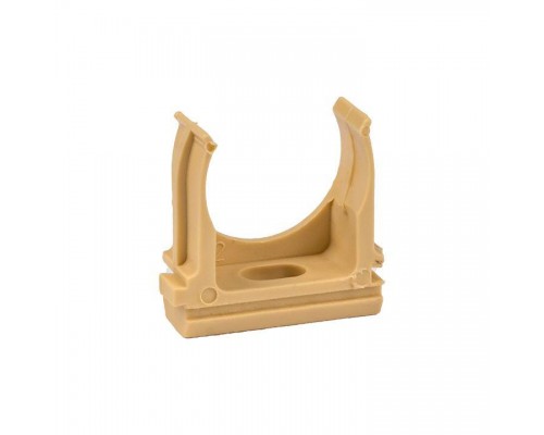 Крепеж-клипса d25мм свет. дерево (уп.10шт) Plast EKF derj-z-25w