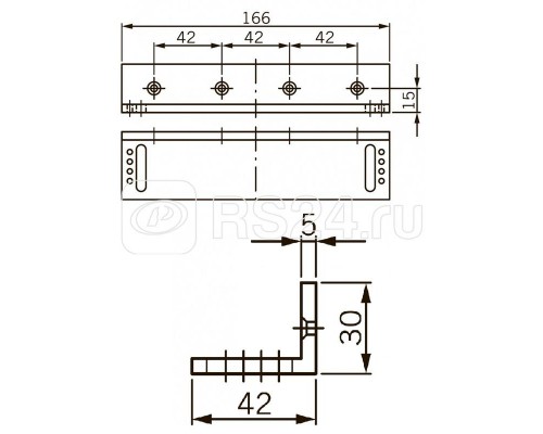 Крепление L-образн. L-кронштейн для EMC 400 AH DORMA 269896
