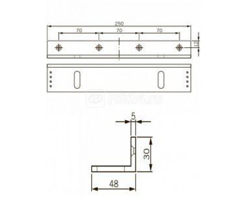 Крепление L-образное для EMC 600 ALH и EMC 600-2 ALH dormakaba 269897