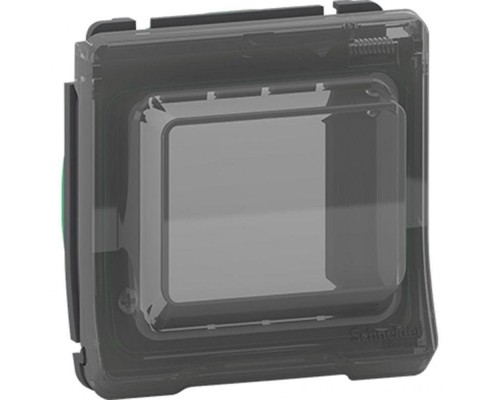 Крышка Mureva Styl для бокса под исталляцию Unica IP55 антрацит SchE MUR35106