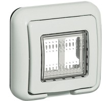 Крышка влагозащ. на 2мод. IP55 Idrobox сер. RAL7035 Leg BTC 25602