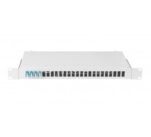 Кросс оптический 19дюйм 1U 8 портов LC/UPC(4 двойных LC/UPC адаптера) SM 9/125 OS2 стальн.;сер. (в компл.: адаптеры; монтаж. шнуры 1м; сплайс-кассета с крышкой; гильзы; заглушки) NIKOMAX NMF-RP08LCUS2-WS-ES-1U-GY