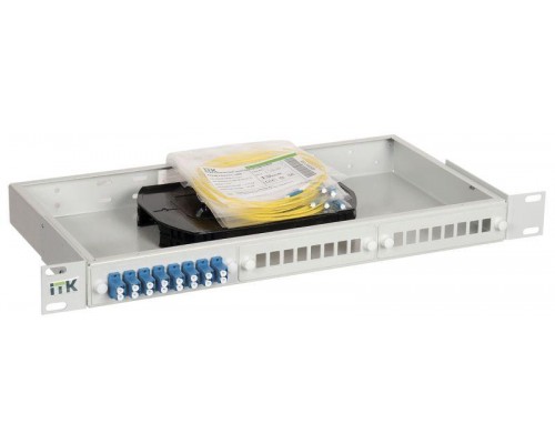 Кросс укомплектованный 1U SC (Simplex) 20 портов (OS2) ITK FOBX24-1U-20SCUS09