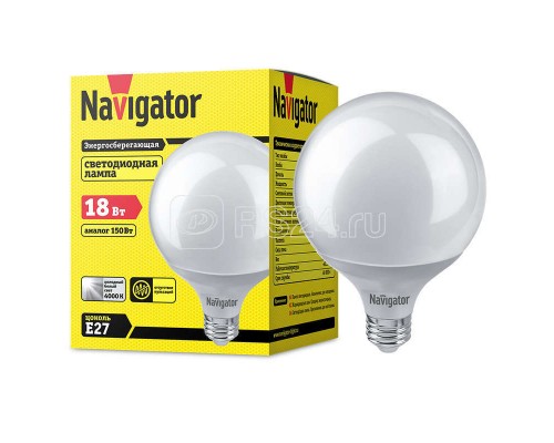 Лампа 14 165 NLL-G120-18-230-4K-E27 Navigator 14165