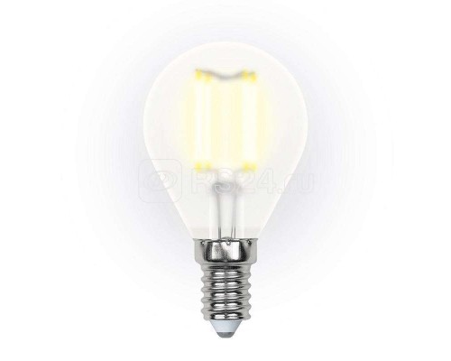 Лампа LED-G45-6W/WW/E14/FR PLS02WH Uniel UL-00000303