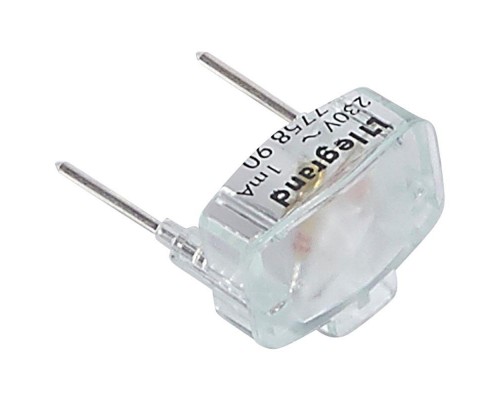 Лампа PLEXO 230В-1мA для кноп. перекл. зел. Leg 069496