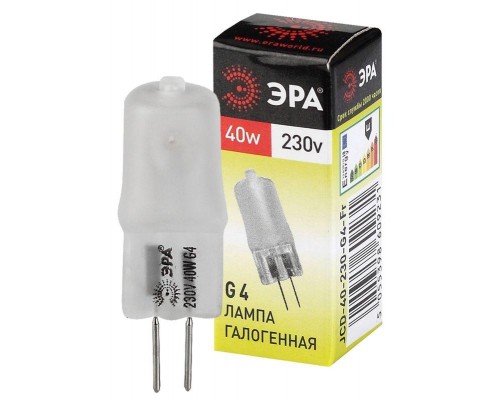 Лампа галогенная G4-JCD-40W-230V-Fr 40Вт G4 230В Эра C0039282