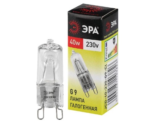 Лампа галогенная G9-JCD-40-230V-Cl 40Вт капсула G9 230В Эра C0027378