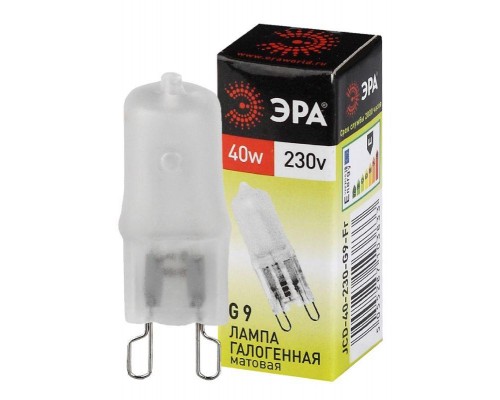 Лампа галогенная G9-JCD-40-230V-Fr 40Вт капсула G9 230В Эра C0027368