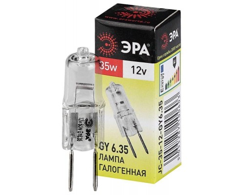 Лампа галогенная GY6.35-JC-35W-12V ЭРА C0027371