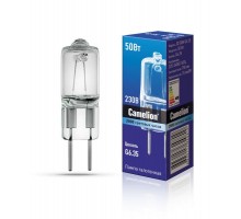 Лампа галогенная JD 50Вт капсула G6.35 2850К 240В Camelion 5204