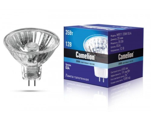 Лампа галогенная MR11 35Вт 12В Camelion 2930