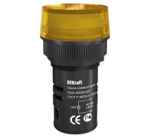 Лампа коммутац. ADDS 22мм LED 220В ЛK-22 жел. SchE 25004DEK