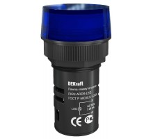 Лампа коммутац. ADDS 22мм LED 220В ЛK-22 син. SchE 25005DEK