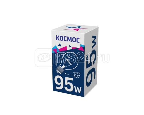 Лампа накаливания A50/A55 95Вт E27 220-240В прозр. КОСМОС LKsmSt55CL95E27v2