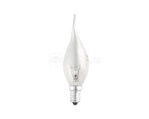 Лампа накаливания CT35 40W E14 clear Свеча на ветру JazzWay 3321451